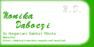 monika daboczi business card